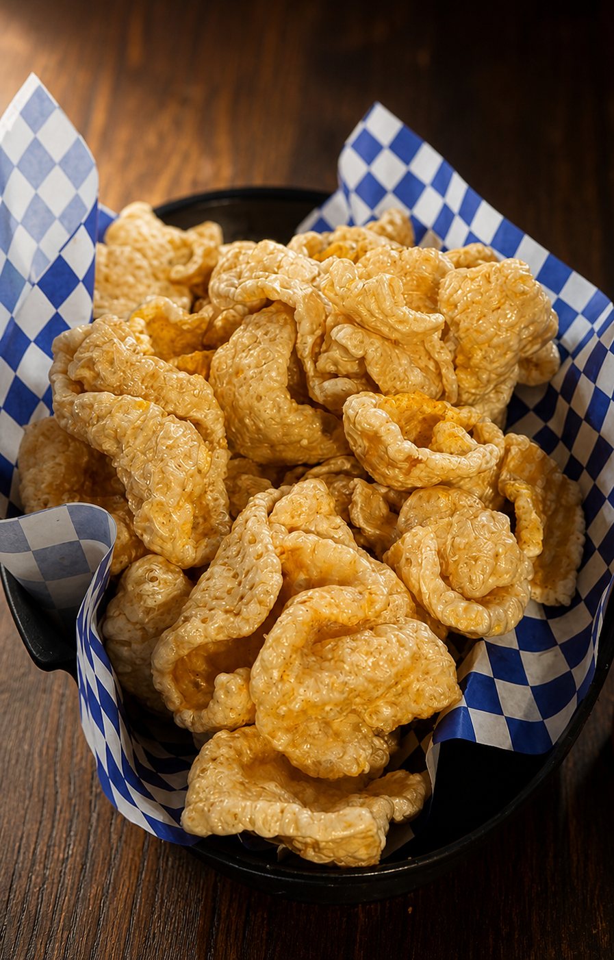 Pork rinds, restaged